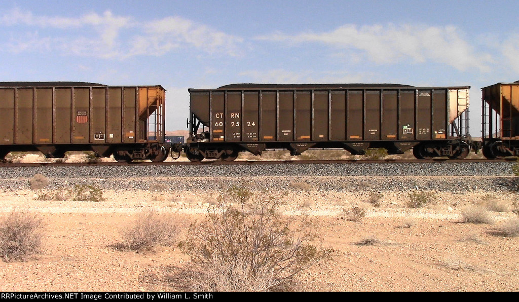 WB Unit Loaded Coal Frt at Erie NV W-Pshr -92